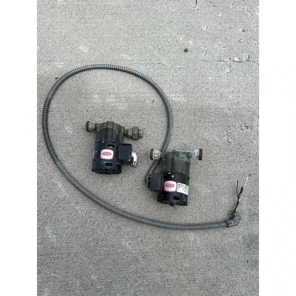 Lot of 2 TEEL Bronze Circulating Pumps 115V 1/100HP Working Removed